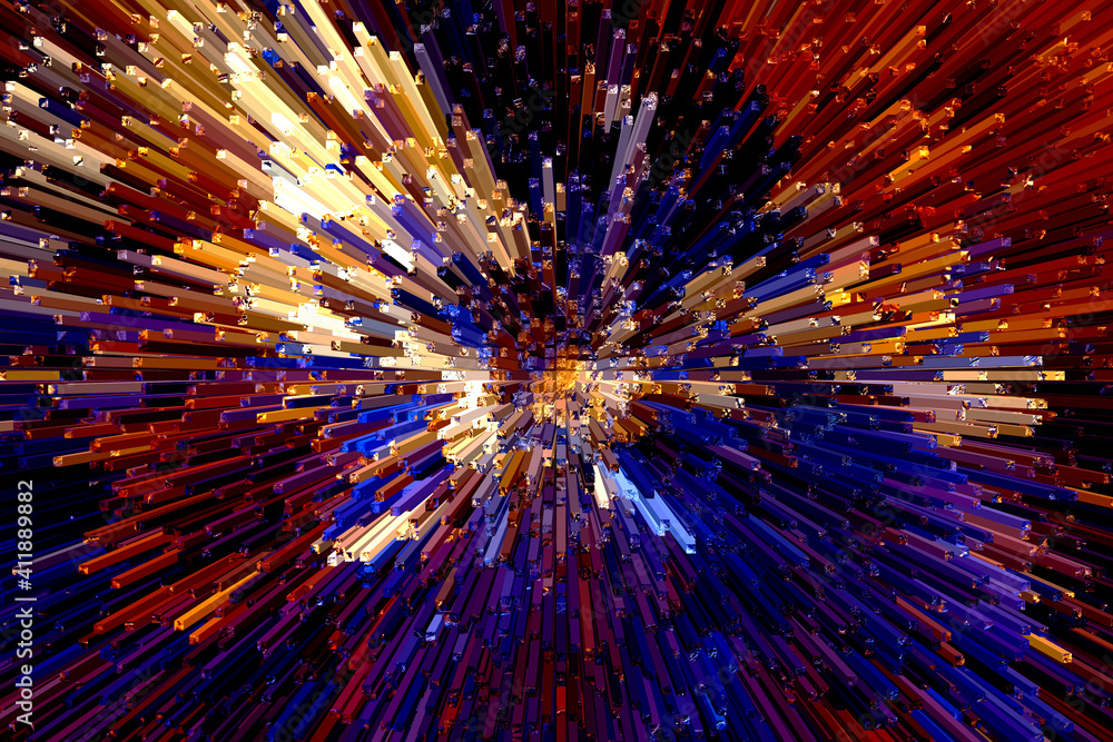 Poster abstract background with rays