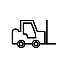 Forklift Icon Design Vector Template Illustration
