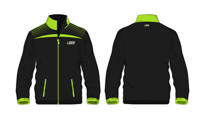 Sport Jacket green and black template for design on white background. Vector illustration eps 10. © Whatever
