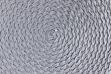 Background of round gray table mat.