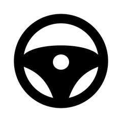 Steering Wheel Icon Design Vector Template Illustration