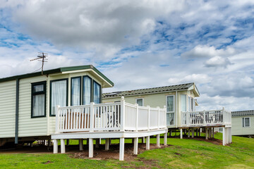 Holiday static caravan in holiday park in England