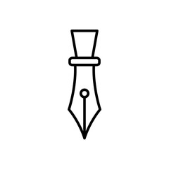 Fountain Pen Icon Design Vector Template Illustration