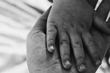hand on the hand