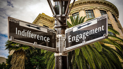 Street Sign to Engagement versus Indifference