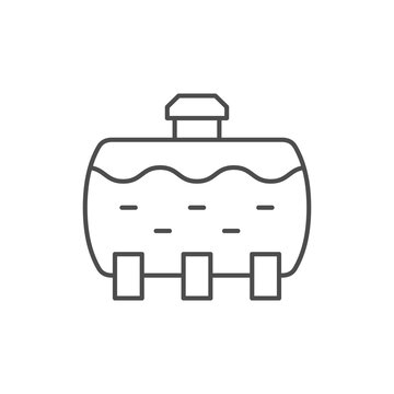 Septic tank line outline icon