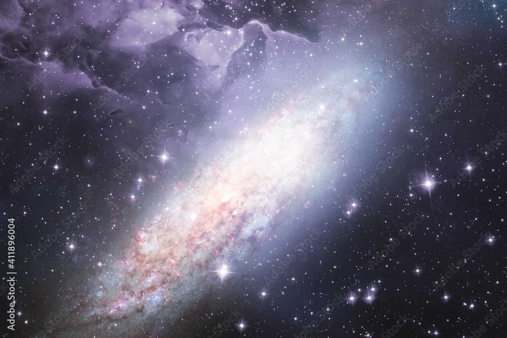 Wall mural abstract science outer space galaxy background, stars of the universe. elements of this image furnis