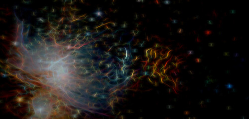 Space background with dark matter. Elements of this image furnished by NASA