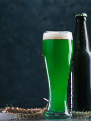 Traditional green beer, St. Patrick's Day