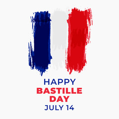 France independence day, Belgian brush stroke painted flag banner design concept for July 14, Vector
