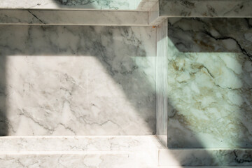 Empty white corner. Minimalistic space concept