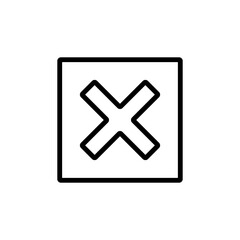 Obraz premium Cancel Icon Design Vector Template Illustration