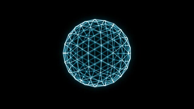 3d Sphere Particles Intro For Corporate Business Logo/ 4k animation of an abstract corporate business logo intro background with fractal particles shifting to 3d sphere shape