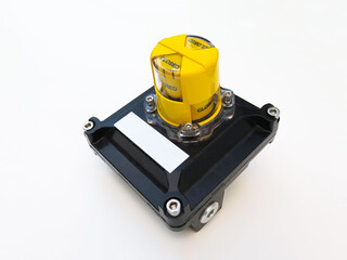 Obraz premium Explosion proof Instrument position switch isolated on white background