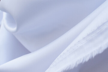 white fabric texture background ,wavy fabric