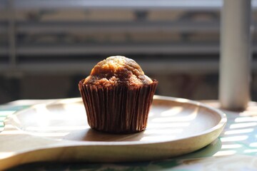 banana cake at morning
