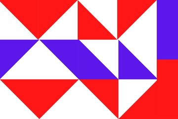 geometric red and blue abstract or illustration for video background