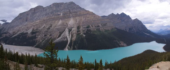 Papier peint photo  Panoramic view of Peyto Lake in Banff National Park, Alberta, Canada   © kstipek