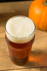 Cold Refreshing Pumpkin Ale Beer