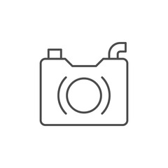 Drainage pump line outline icon