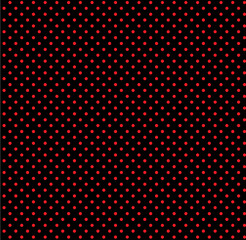 Small Polka Red Dots, Seamless Background. EPS 10 vector.