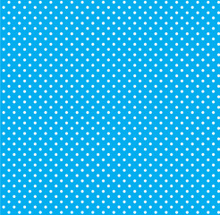Blue Small Polka Dots, Seamless Background. EPS 10 vector.