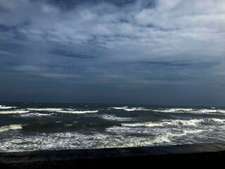 stormy sky over the sea