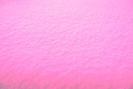 Pink Snow As A Background.