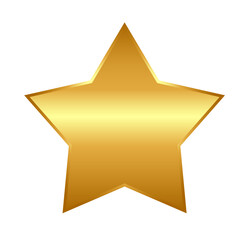 3d golden star