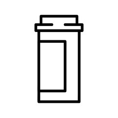 Pills flat icon. Pictogram for web. Line stroke. Isolated on white background. Vector eps10. Preparats for health