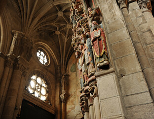 Pórtico del Paraíso Catedral de San Martín en Ourense Orense, Galicia, España