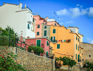 Colorful houses of Corniglia
