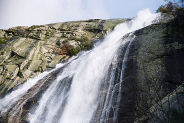 river stream on a gloomy day in Spain