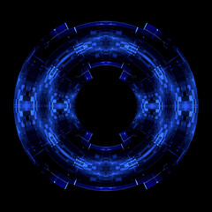 Vivid abstract background. Beautiful design of rotation frame.  .Mystical portal. Bright sphere lens. Rotating lines. Glow ring. .Magic neon ball. Led blurred swirl. Spiral glint lines. HUD