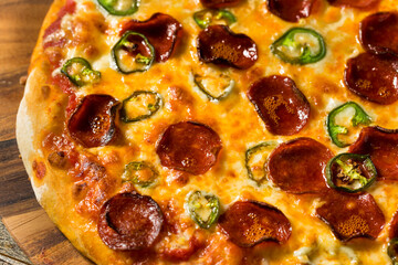 Homemade Spicy Jalapeno Pepperoni PIzza