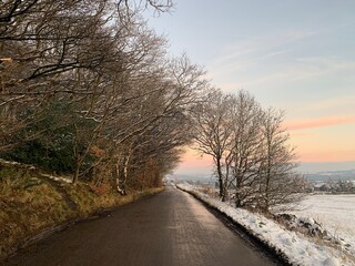 Fototapeta premium road in winter