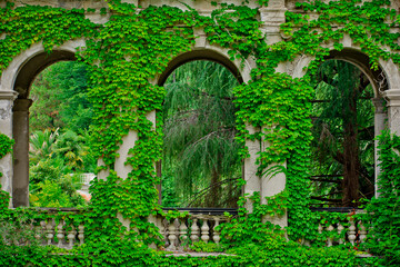 stone arch in the garden