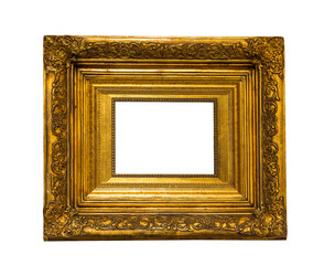 vintage frame on white background isolated