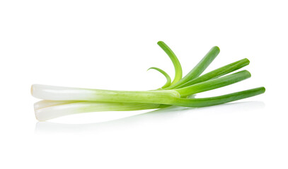 Green onion isolated on the white background