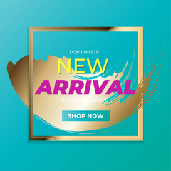 New arrival banner template.