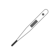 Vector medical thermometer on a white background. flat icon. Eps 10.