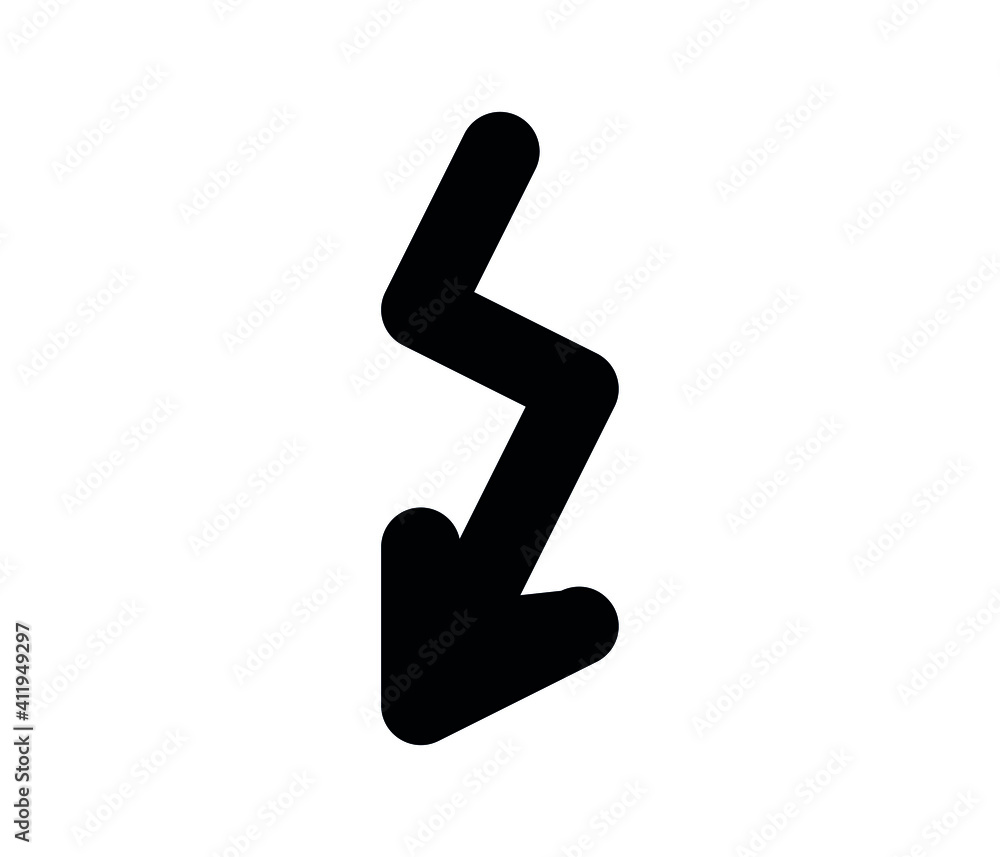 Poster electricity vector icon. editable stroke. linear symbol for use on web and mobile apps, logo, print 