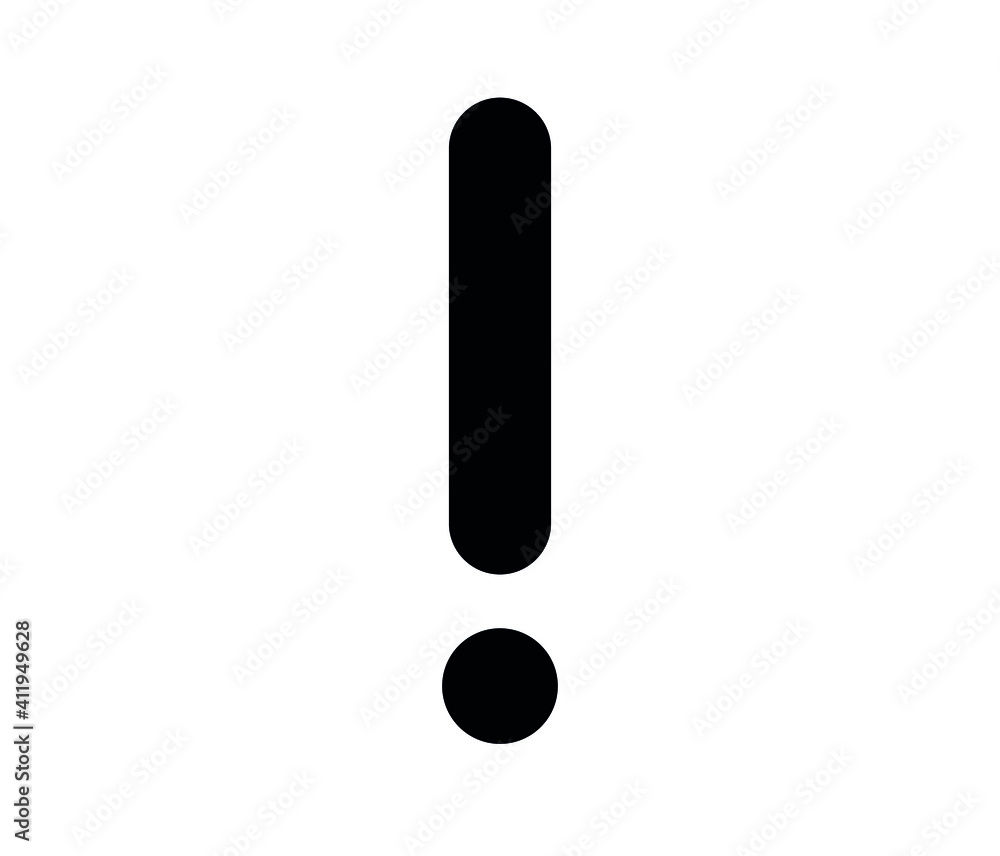 Poster exclamation vector icon. editable stroke. linear symbol for use on web and mobile apps, logo, print 