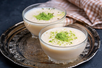 Traditional delicious Turkish Desserts; Keskul