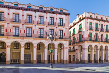 Obraz premium Luis Lopez Allue Square, Huesca, Spain