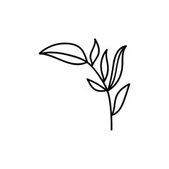 logo for online shop, flower shop, spa salon. Contemporary modern trendy vector logo. Highlight cover background. Beauty icon.