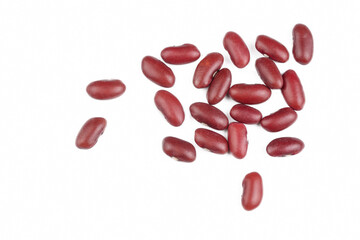 Pile of red bean shot from above