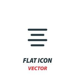 Alignment Align Patterns icon in a flat style. Vector illustration pictogram on white background. Isolated symbol suitable for mobile concept, web apps, infographics, interface and apps design