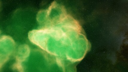 Space background with nebula and stars, nebula in deep space, abstract colorful background 3d render