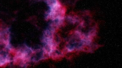 Space background with nebula and stars, nebula in deep space, abstract colorful background 3d render